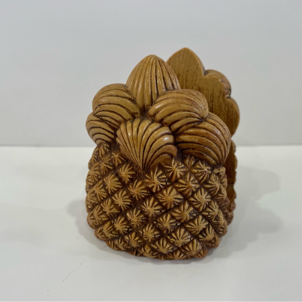 Vintage MCM Pineapple Napkin / Letter Holder, Hawaii Theme